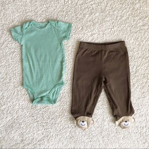 Carter’s Two-Piece Bodysuit & Footed Pants